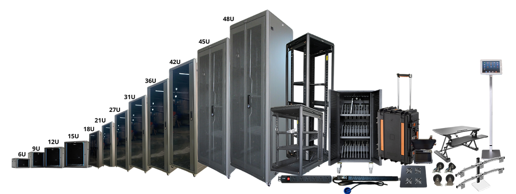 TOUGH server racks, cabinets, charging carts and accessories