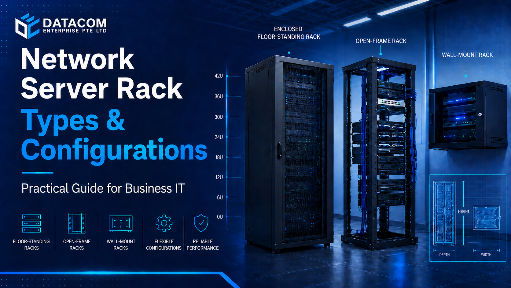 Network server rack configurations guide